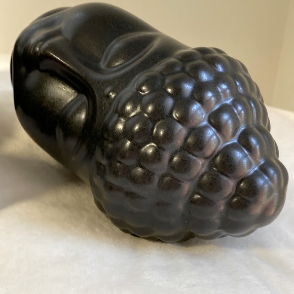 NWT Set of Buddha Statue - Stand Head Bust Figurine -Stand Black Glazed Ceramic - Picture 8 of 11